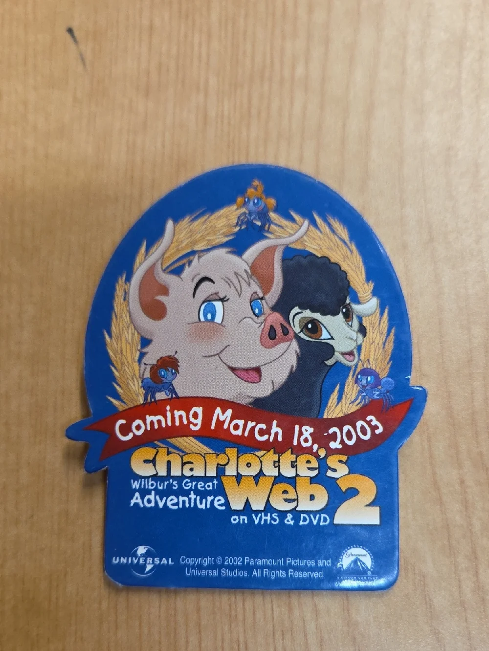 Charlotte's Web Book, Dvd, Vhs,‎ Pin And Babe Book